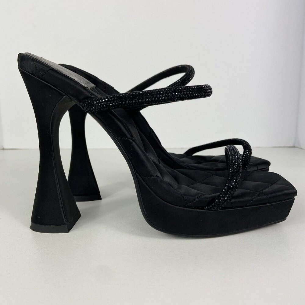 Jeffrey Campbell Movie Sz 7.5 Slide Sandal 5” Platform Heel 90's Vtg Style - Picture 6 of 10